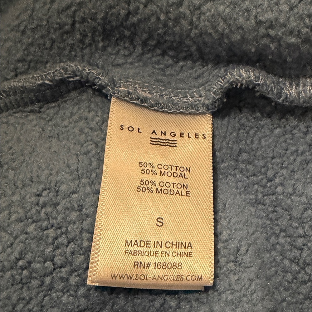 Sol Angeles Men’s Essential Waves Hoodie- Atlantic Atlas - Picture 3 of 4